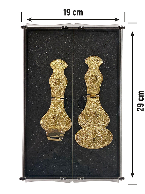 Kafkas Kuban Bayan Kemer Tokası  - Gold Görünümlü