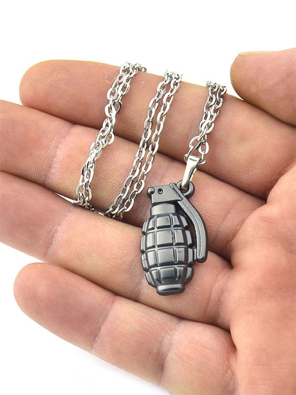 El Bombası - Grenade - Kolye - Mat Siyah