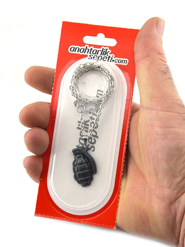 El Bombası - Grenade - Kolye - Mat Siyah