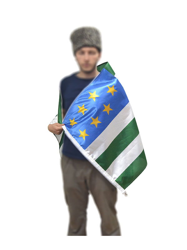 Флаг Северного Кавказа - 150 Cm x 75 Cm - Ткань Рашель 110 г