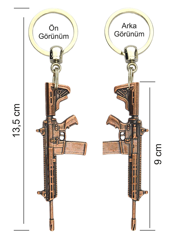 Rifle Keychain M-16 – Copper Oxide Finish
