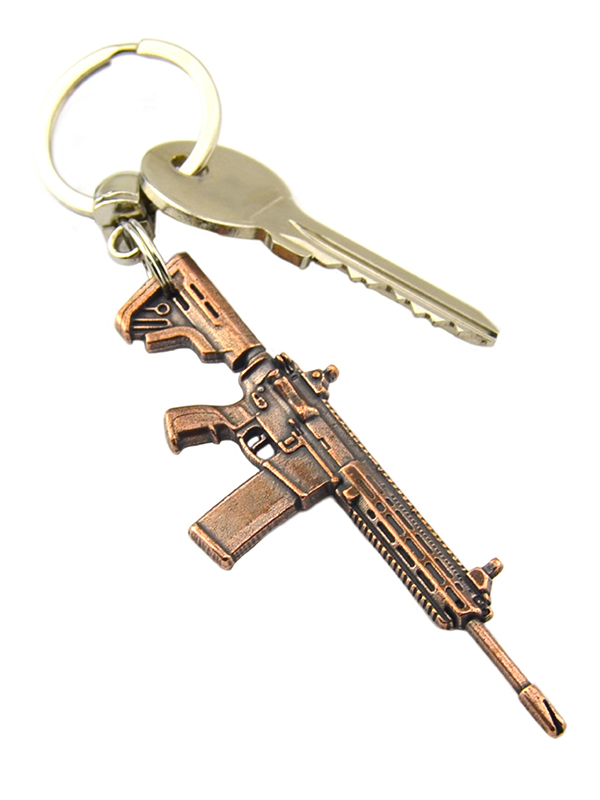 Rifle Keychain M-16 – Copper Oxide Finish