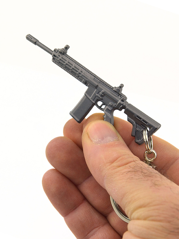 Tüfek Rifle Anahtarlık M-16 - Mat Siyah