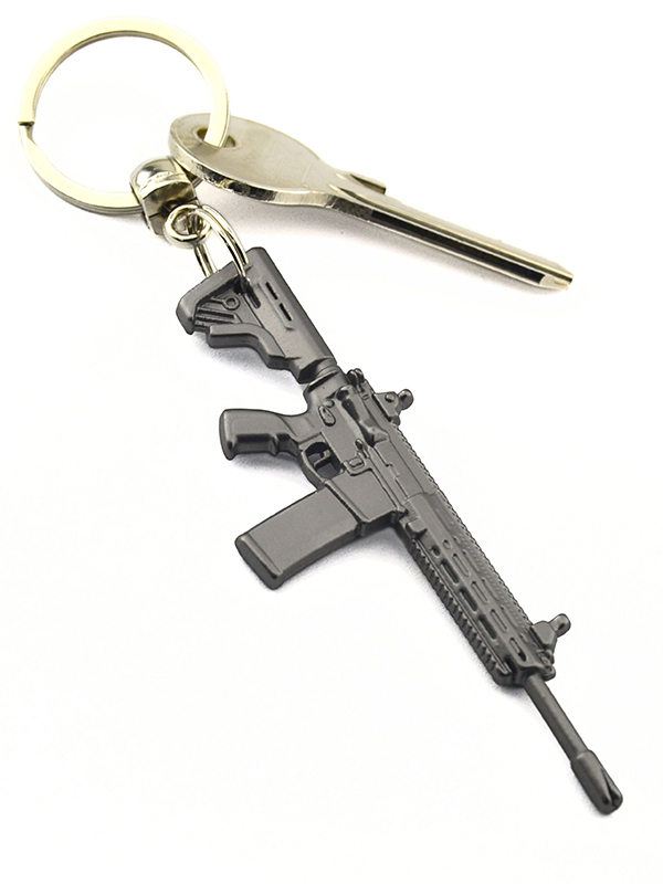 Tüfek Rifle Anahtarlık M-16 - Mat Siyah