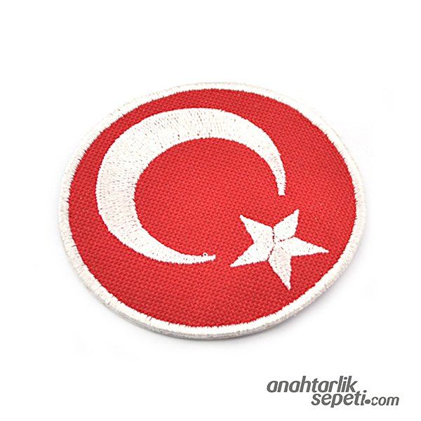 Ay Yıldız Nakış Etiket 8 CM