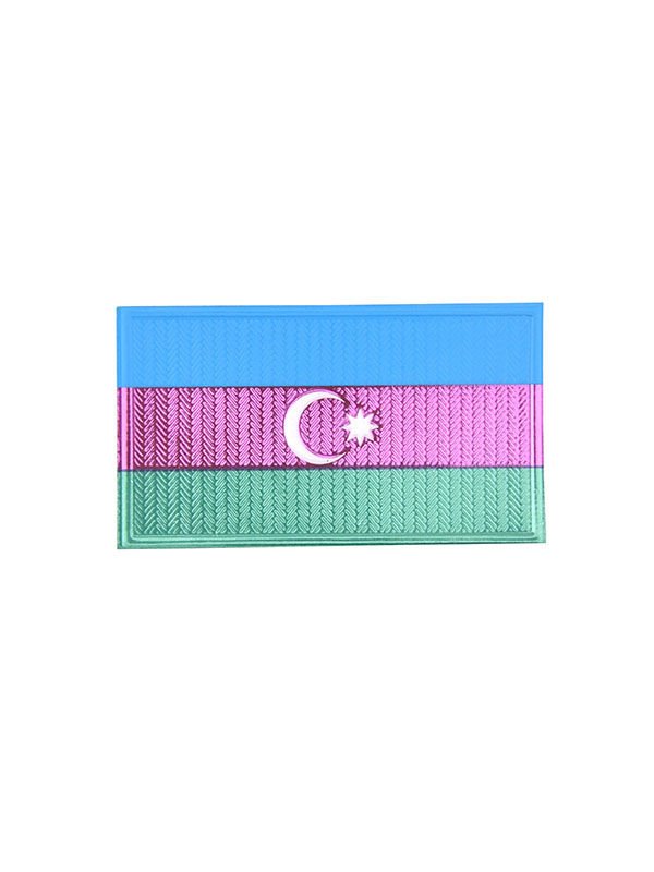Azerbaycan Bayrak Arma Patch Peç - 4 x 7 cm
