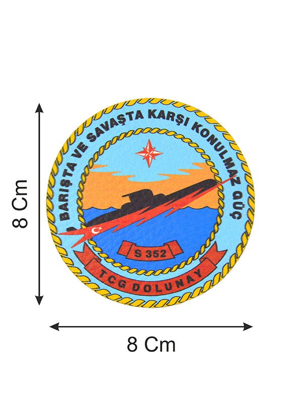 TCG Dolunay - Cırt - Patch - Peç - Arma - 8 cm