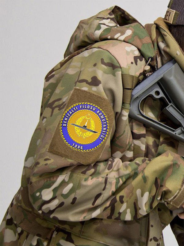 Denizaltı Filo Komutanlığı - Cırt - Patch - Peç - Arma - 8 cm