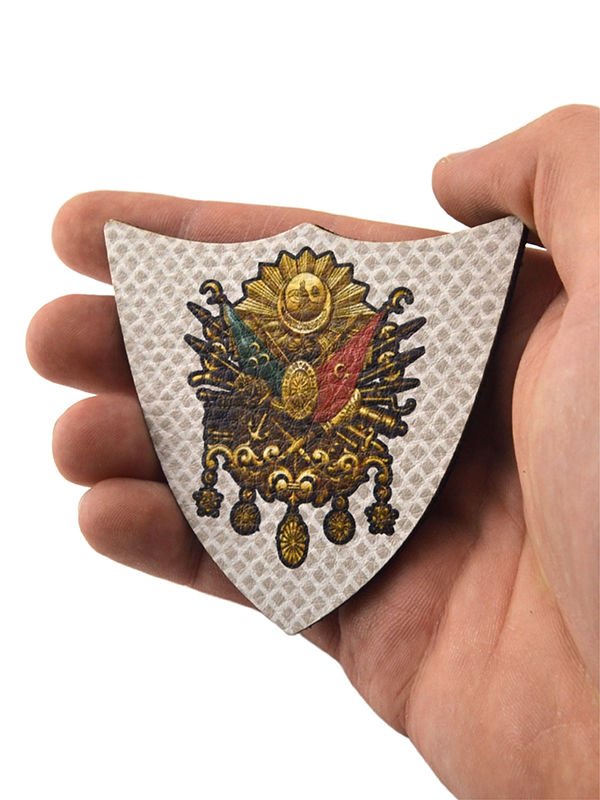 Osmanlı Arması - Cırt - Patch - Peç - Arma - Kalkan Modeli 8.2 x 7.6 cm