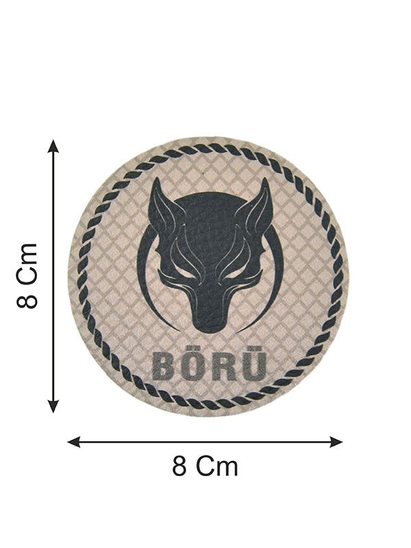 BÖRÜ - Cırt - Patch - Peç - Arma - 8 cm