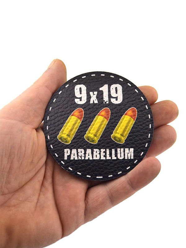 9 X 19 Parabellum Cırt - Patch - Peç - Arma - 8 cm