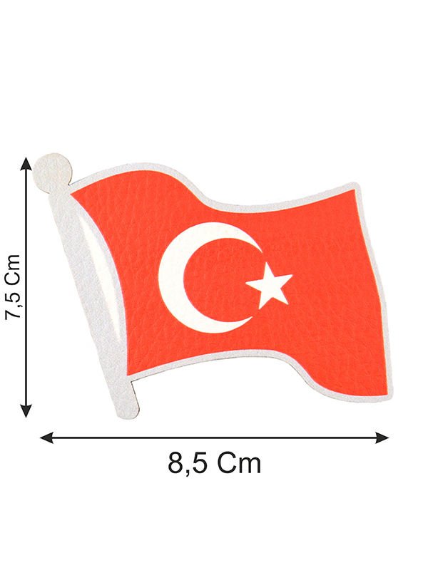 Dalgalı Türkiye Bayrak - Cırt - Patch - Peç - Arma