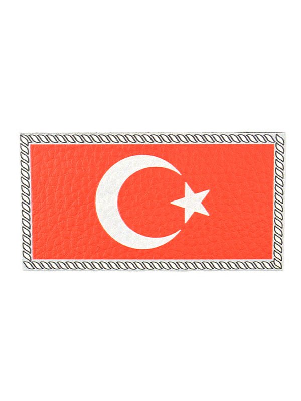 Türkiye Bayrak Dikdörtgen - Cırt - Patch - Peç - Arma - 8.5 x 4.5 cm