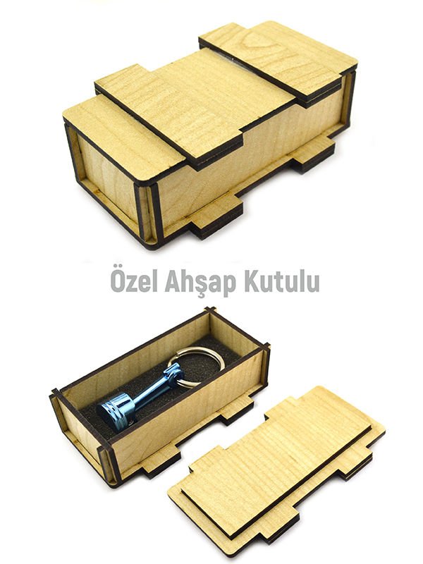 Piston Anahtarlık Mavi