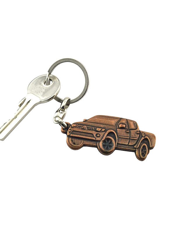 Pick Up Bakır Rölyef Araç Anahtarlık