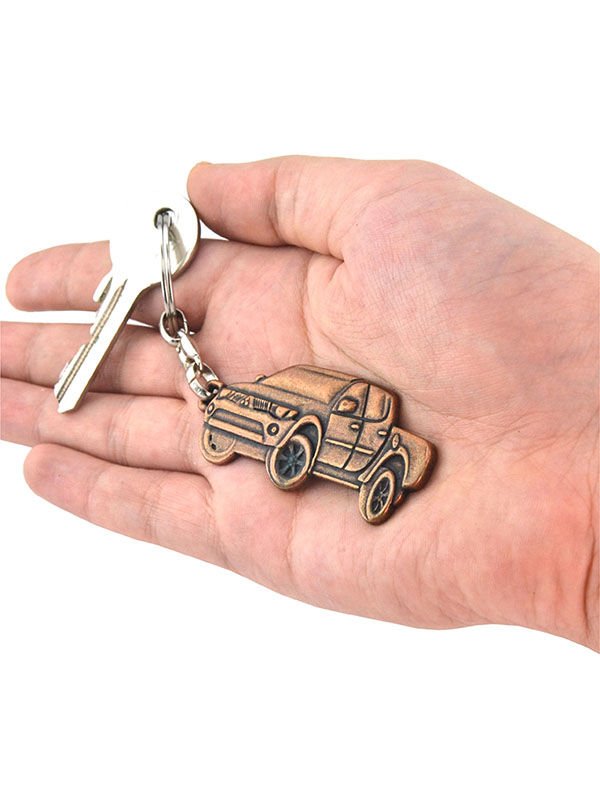 Pick Up Bakır Rölyef Araç Anahtarlık