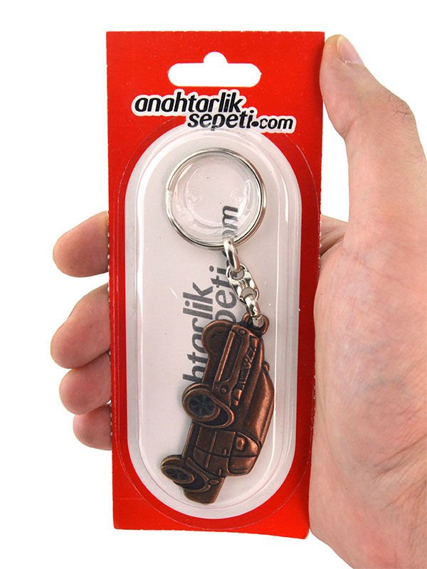 Pick Up Bakır Rölyef Araç Anahtarlık