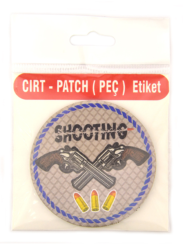 Rovelver Tabanca Shooting - Cırt - Patch - Peç - Arma - 8 cm