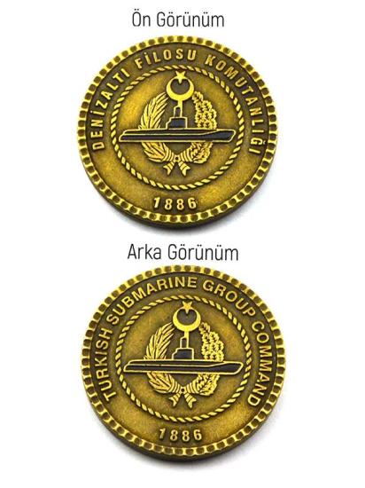 Denizaltı Filosu Komutanlığı 45 mm Coin
