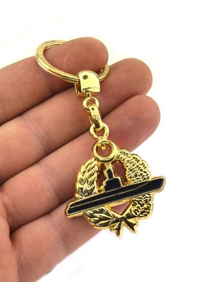 Denizaltı Filosu Kom. Bröve Anahtarlık (Gold Görünümlü)