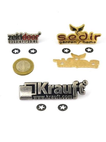 Zamak Metal Etiketler ( Ayaklı)