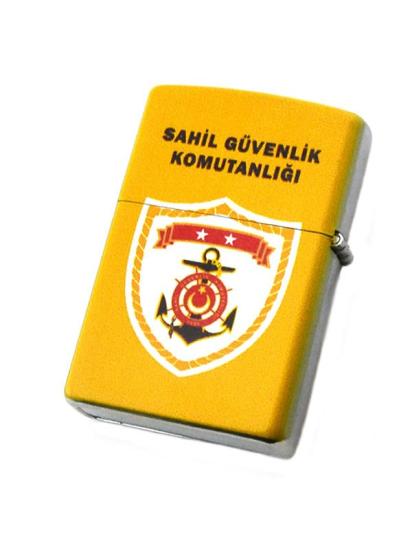 Sahil Güvelik Komutanlığı Baskılı Çakmak Açık Renk