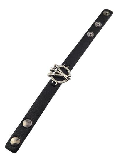 Çıt Çıtlı Deri Kamalar (Üçlü) Bileklik