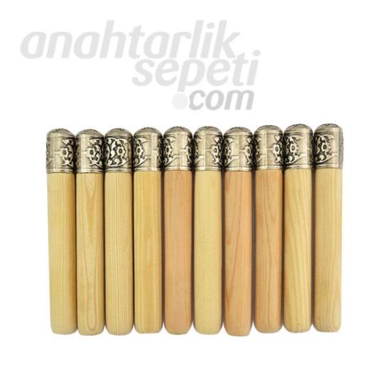 Kafkas Fişeklik Ahşap Hazer Seti - 16 Adet | Nikel Oksit Kaplı Metal & Ahşap