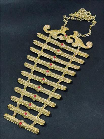 Kafkas Çerkes Kuban Kolye - Gold Görünümlü Zamak Kolye | Özel Hediyelik Kutu