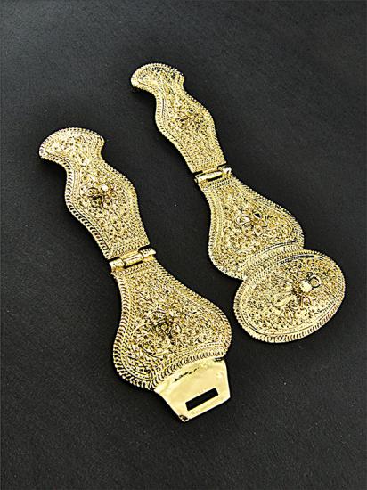 Kafkas Kuban Gold Görünümlü Kemer Tokası – Zamak Metal, Özel MDF Hediye Kutusu