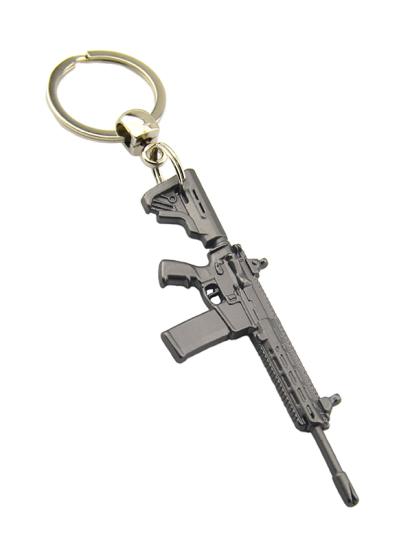 Tüfek Rifle Anahtarlık M-16 - Mat Siyah