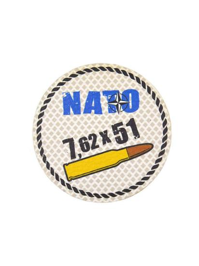 Nato 762 x 51 - Cırt - Patch - Peç - Arma - 8 cm