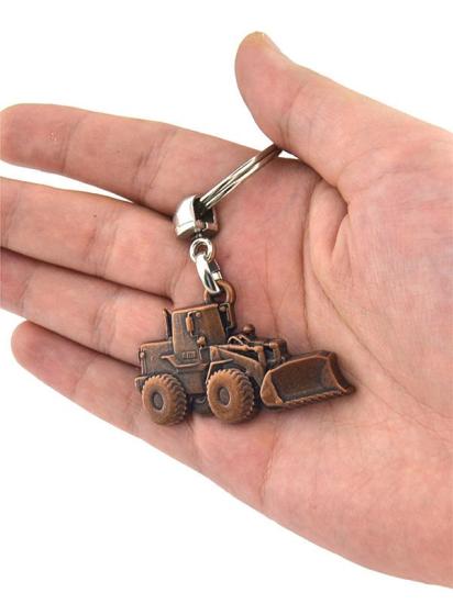 Buldozer Bakır Rölyef Araç Anahtarlık