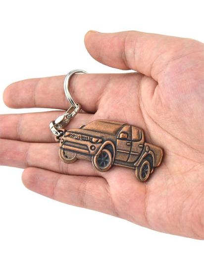 Pick Up Bakır Rölyef Araç Anahtarlık