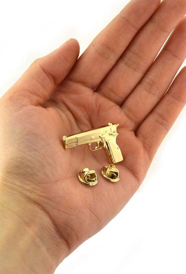 14 lü Tabanca Rozet ( Gold Görünümlü)