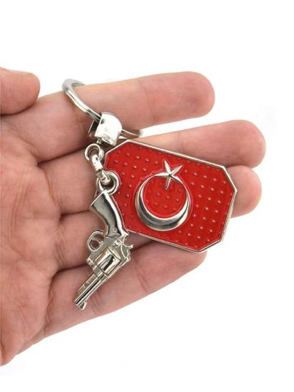 Ay Yıldız Künye - Toplu Tabanca Anahtarlık