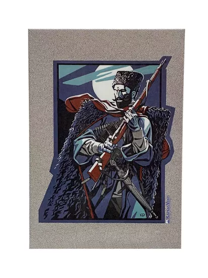 Zelimkhan Tuval Tablo 35x50 cm - Kafkas Efsaneleri - Kafkas Vakfı Lisanslı