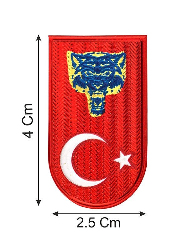 Ay Yıldız Kurt Şarjör Kapağı Sticker Etiket 2,5 cm x 4 cm