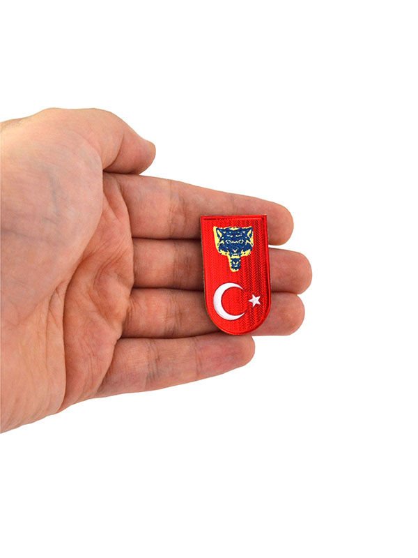 Ay Yıldız Kurt Şarjör Kapağı Sticker Etiket 2,5 cm x 4 cm
