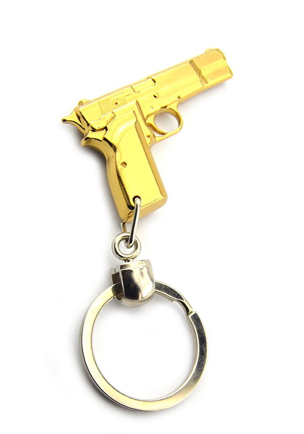 14 lü Tabanca Anahtarlık (Gold Görünümlü)