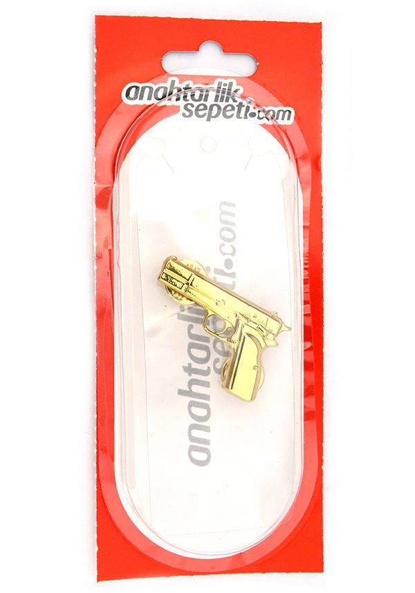 14 lü Tabanca Rozet ( Gold Görünümlü)