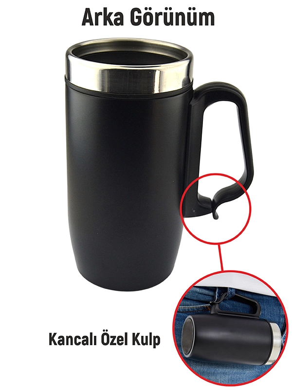Caucasian Dance Figure Thermos Mug 240 ML - Stainless Steel Travel Thermos