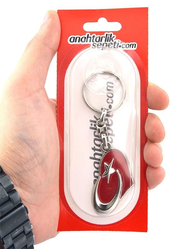 Türkiye Kalpli Metal Anahtarlık