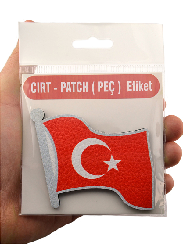 Dalgalı Türkiye Bayrak - Cırt - Patch - Peç - Arma