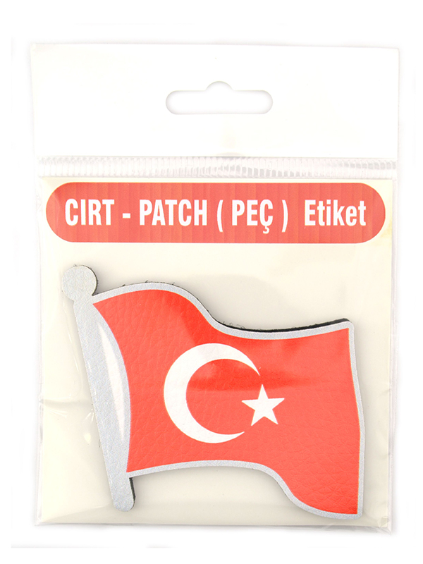 Dalgalı Türkiye Bayrak - Cırt - Patch - Peç - Arma