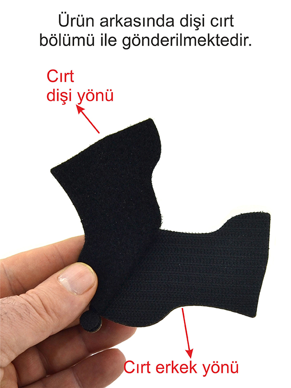 Dalgalı Türkiye Bayrak - Cırt - Patch - Peç - Arma
