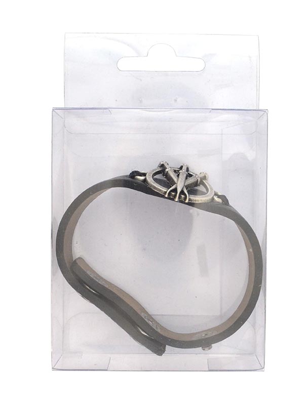 Çıt Çıtlı Deri Kamalar (Üçlü) Bileklik