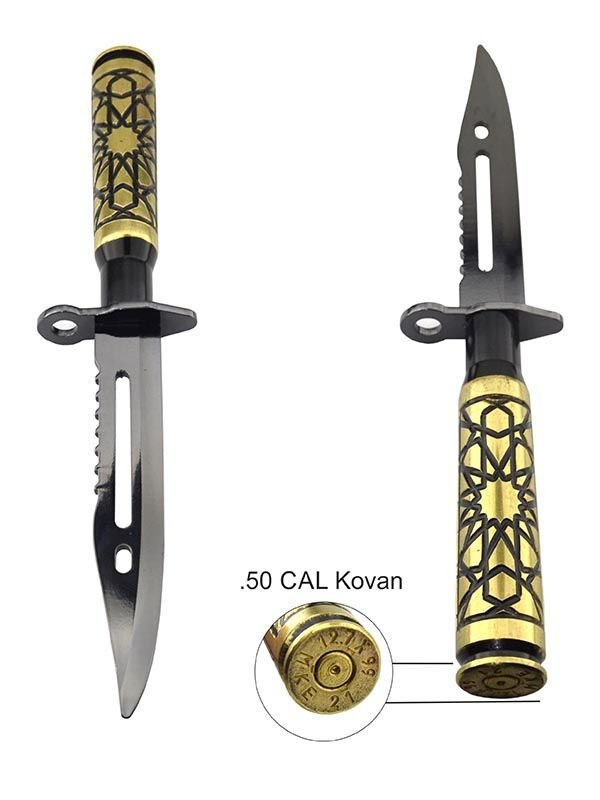 Zarf - Mektup Açacağı 50 Cal. Kovan  - Metalik Siyah